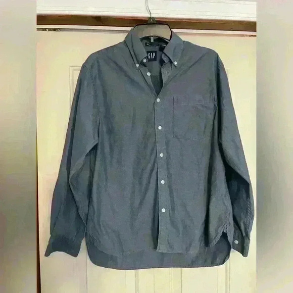 Gap men’s button front oxfords, blue size small - Picture 1 of 6